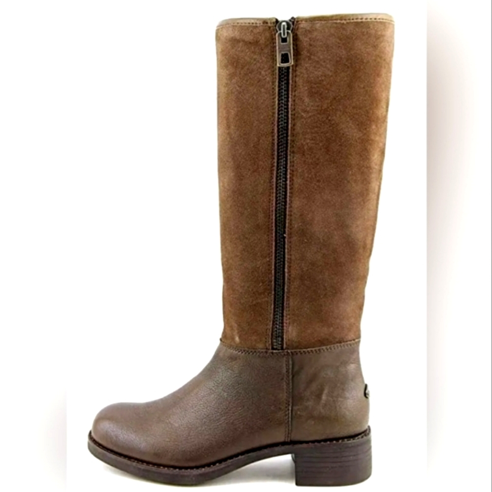 Coach "Bailey Safari" Brown Leather Suede Tall Riding Boot | Women's Size 6.5 B